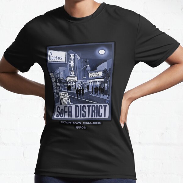 1990's SoFA District San Jose Active T-Shirt