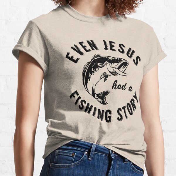 Christian Fall Tshirt for Women and Men, Unisex Christian Go Fish Shirt for  Mom or Dad, Girls Christian Tee for Fall, Faith Fishing T Shirt 