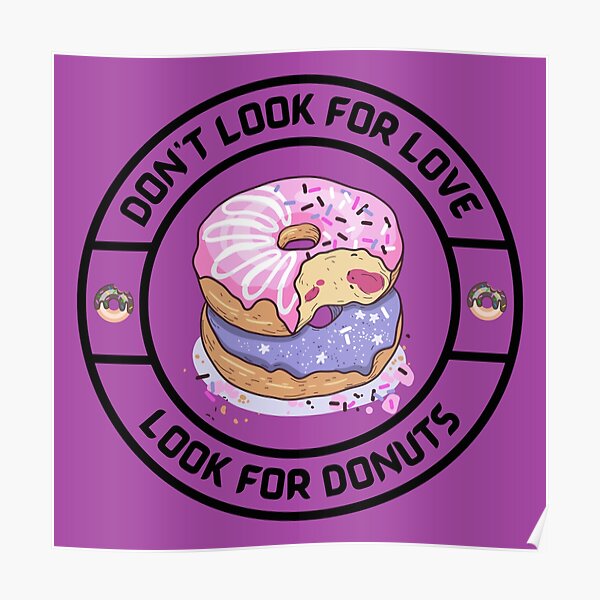 Donut Types Posters Redbubble