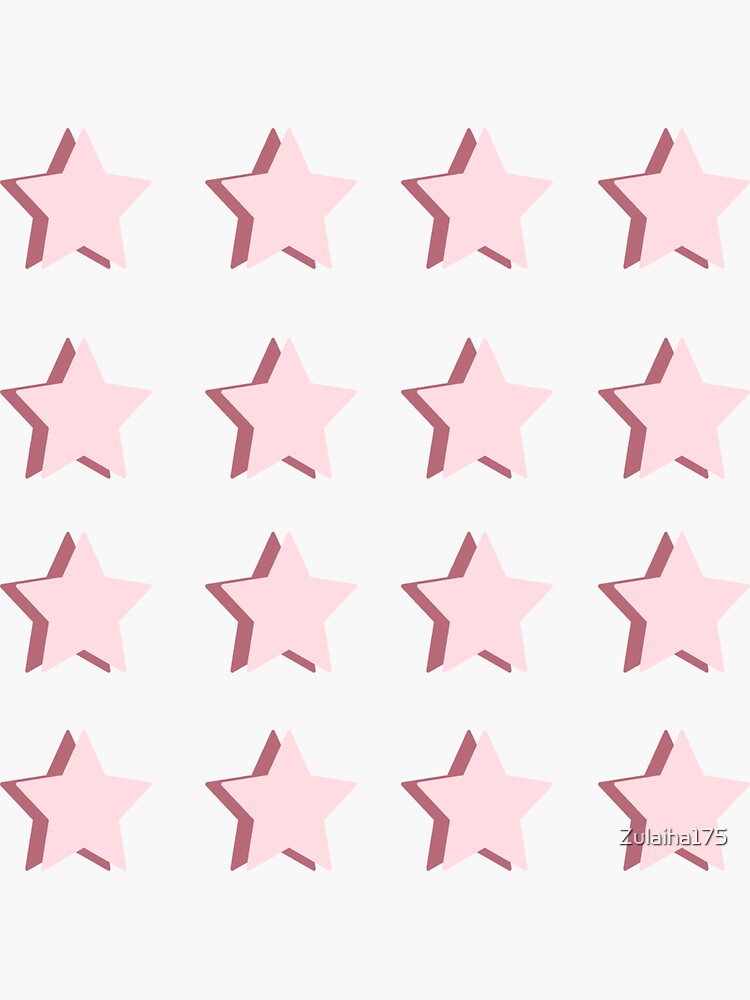 Pink Star Pack Sticker For Sale By Zulaiha175 Redbubble