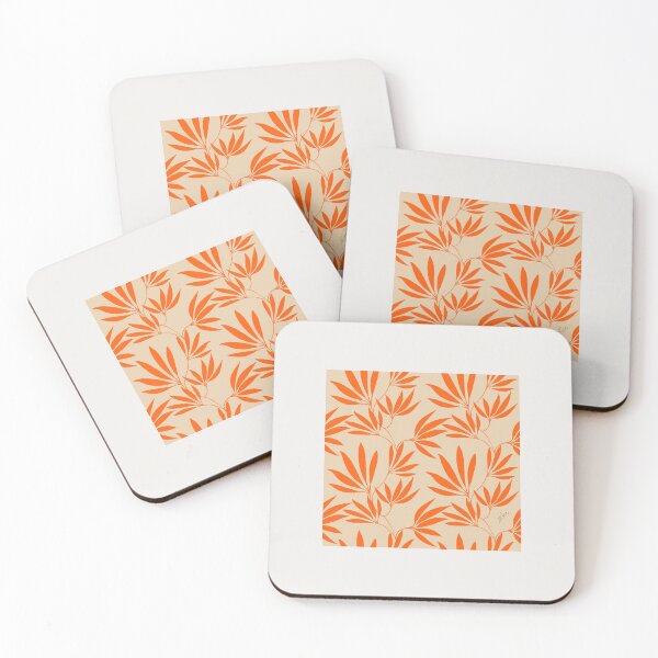 Item preview, Long leaves in electric tangerine  designed and sold by shushunya13.