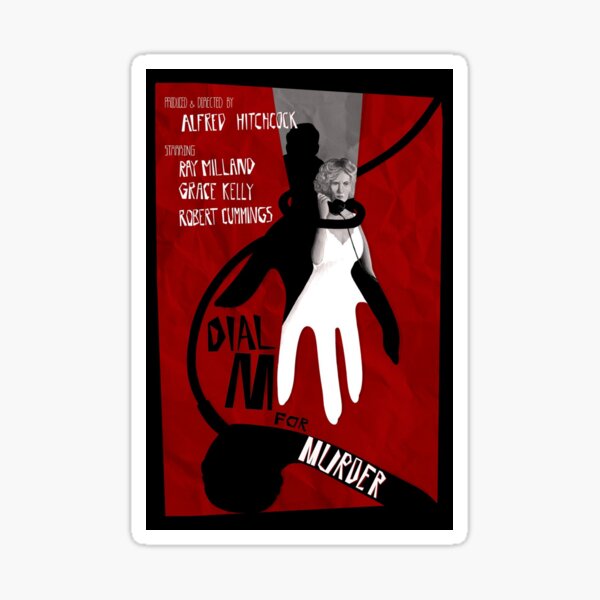 Dial M for Murder by Hitchcock Sticker