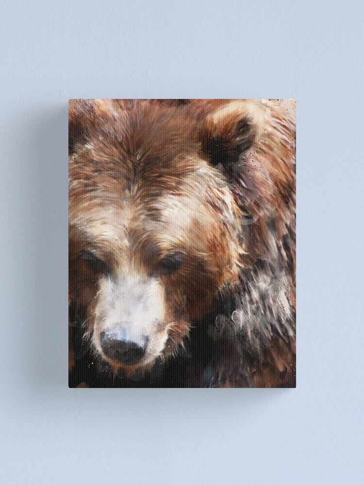 Alternate view of Bear // Gold Canvas Print