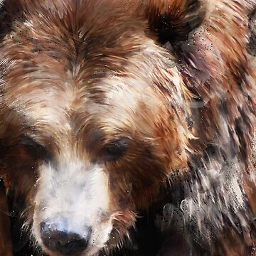 Artwork thumbnail, Bear // Gold by AmyHamilton