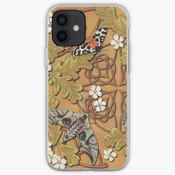 Celtic Moths with Leaves and Flowers iPhone Soft Case