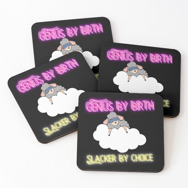 Item preview, Genius by birth slacker by choice designed and sold by Tropium-Designs.