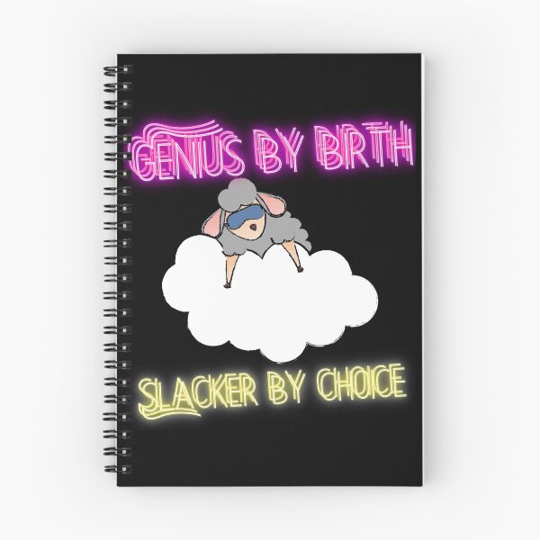Item preview, Genius by birth slacker by choice designed and sold by Tropium-Designs.
