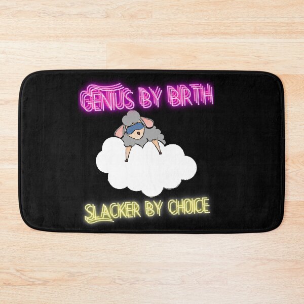 Item preview, Genius by birth slacker by choice designed and sold by Tropium-Designs.