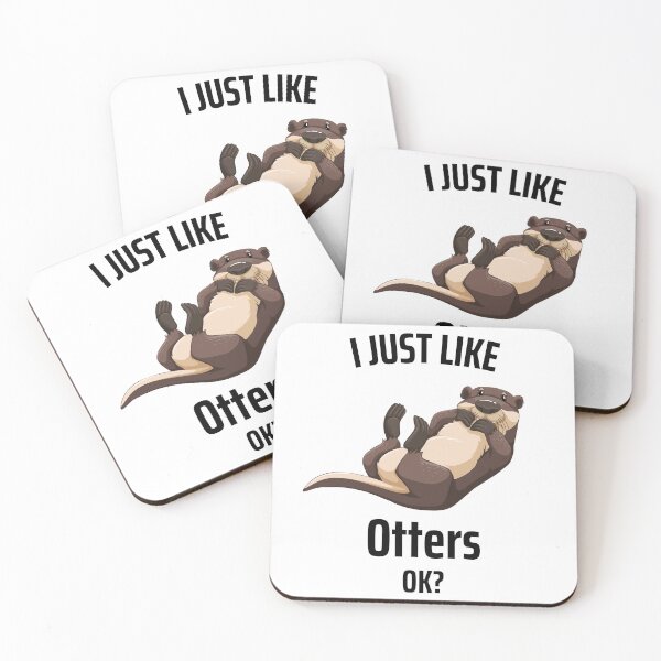 Item preview, I Just Like Otters Ok? Animal Funny Saying designed and sold by DerEmmat.