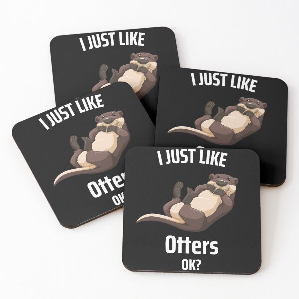 Item preview, I Just Like Otters Ok? Animal Funny Saying designed and sold by DerEmmat.
