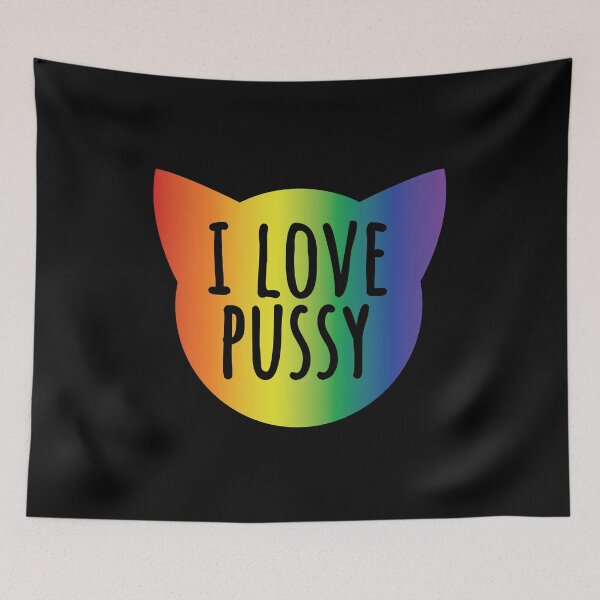Item preview, I love pussy pride flag designed and sold by TrashPandainc.