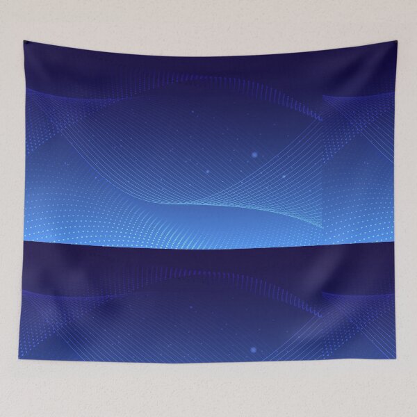 Item preview, Geometric Waves of Blue designed and sold by Peekonet.