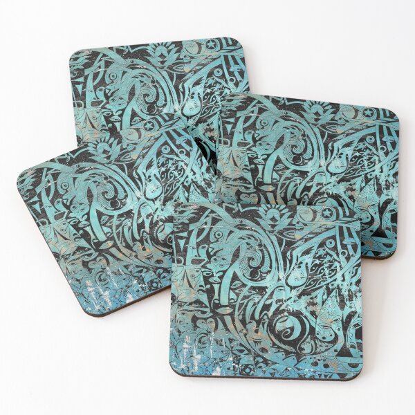 Item preview, Homa - Rustic Blue designed and sold by koorosh-nejad.