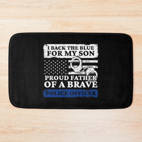 Item preview, Proud Father Of Police Officer Son - Dad Papa Memorial Design & Gifts designed and sold by shirti.