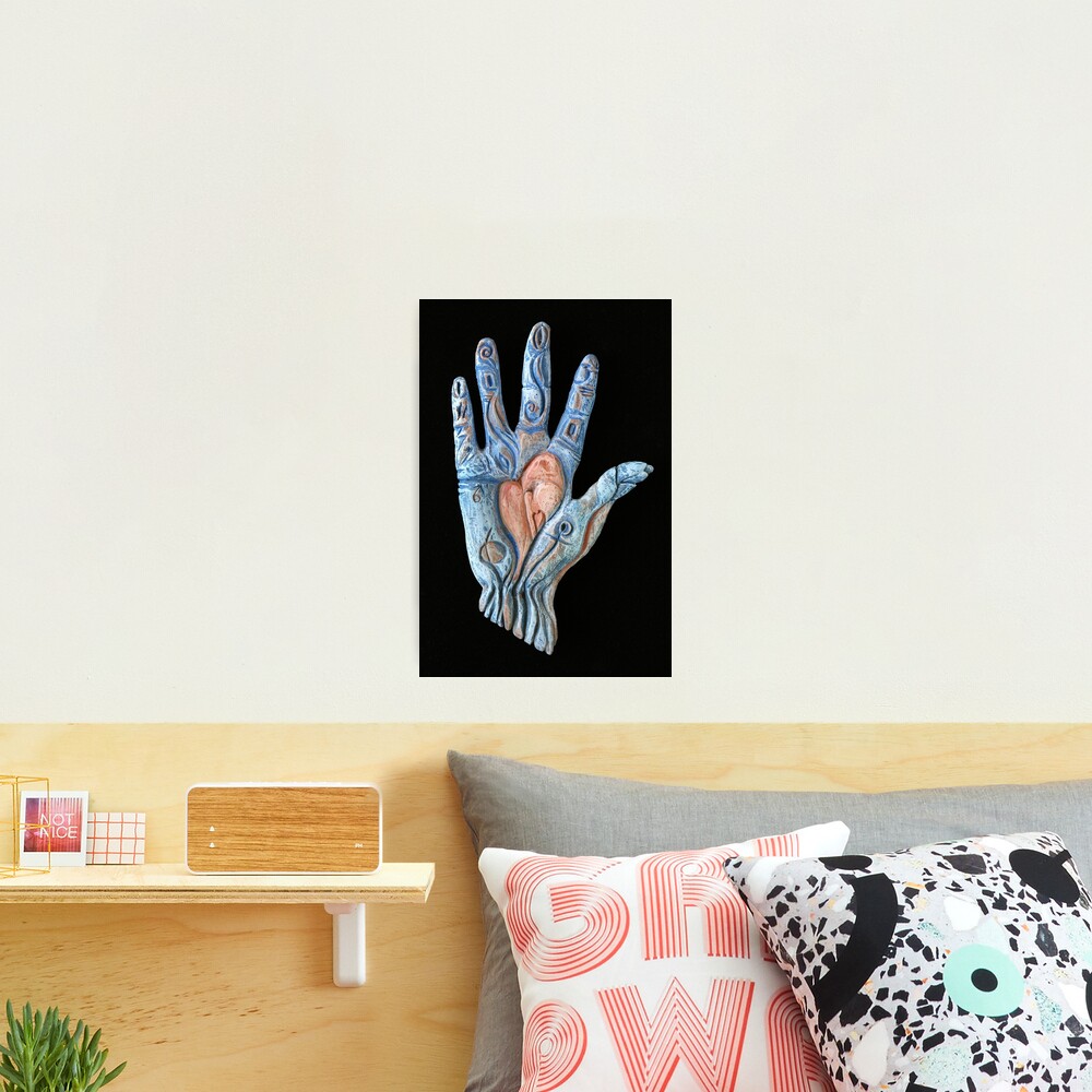 Hand Heart Photographic Print