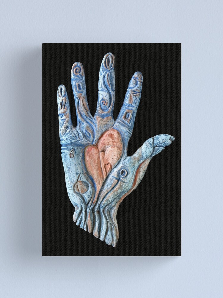 Alternate view of Hand Heart Canvas Print