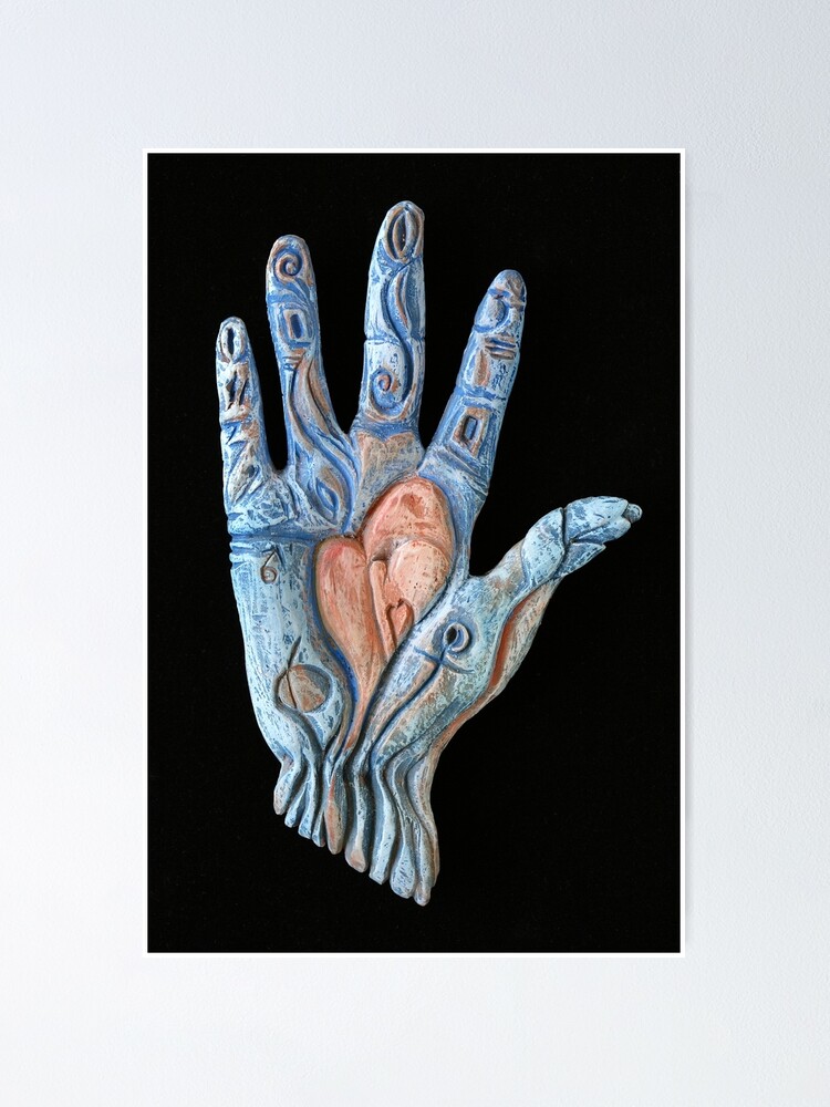 Alternate view of Hand Heart Poster
