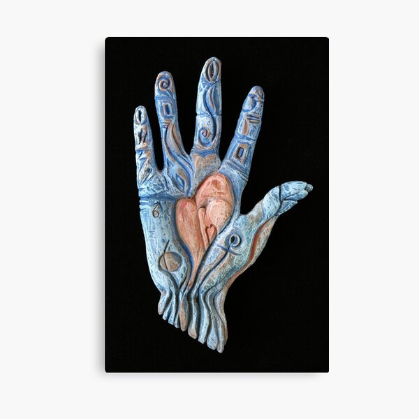 Hand Heart Canvas Print