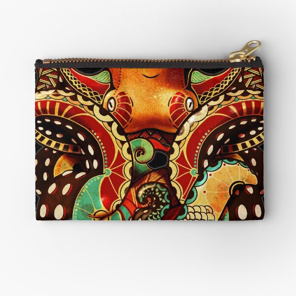 Tentacle- Zippered Pouch, Small – Octopus Ink