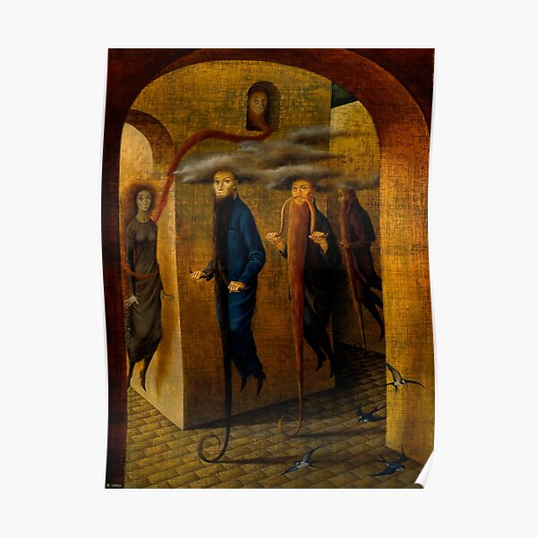 Hairy Locomotion, by Remedios Varo Poster