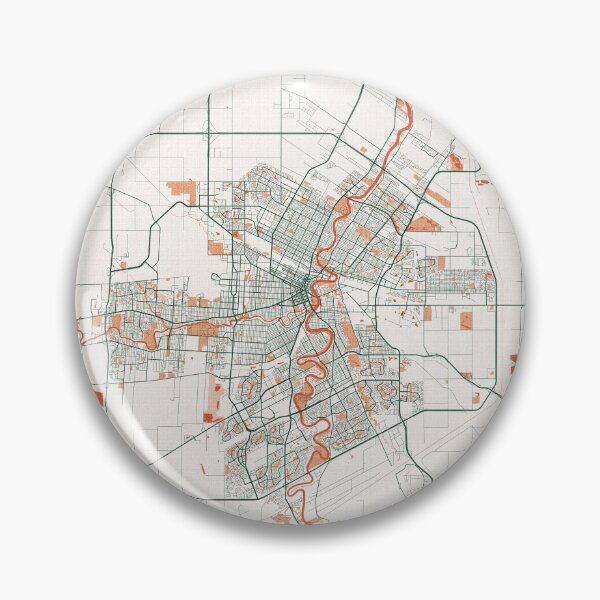 Item preview, Winnipeg City Map of Manitoba, Canada - Bohemian designed and sold by deMAP.