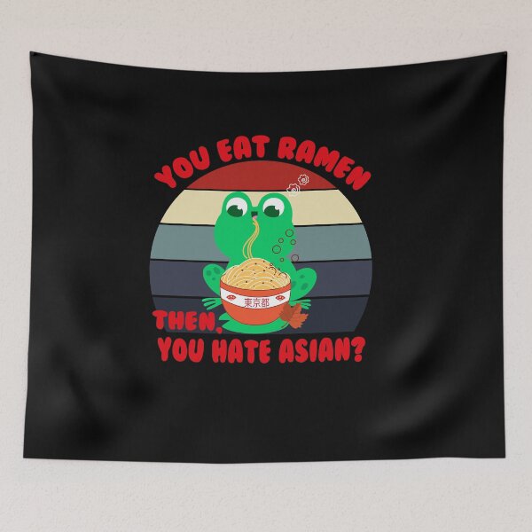 Item preview,  Frog,Leaves Ramen, Funny Croaker Vintage Design Gift For Caecilian Lover Boyfriend designed and sold by Rassitni.