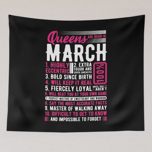 Item preview, Queens Are Born In March - Birthday March Boy and Girl Gift Queens Are Born In March Design & Gifts designed and sold by shirti.