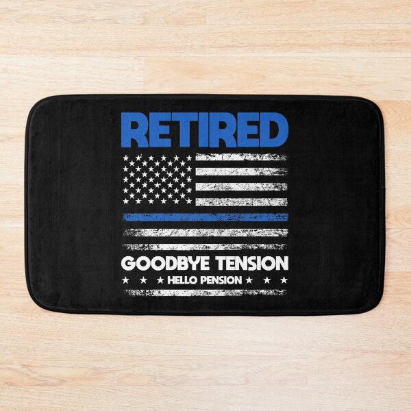 Artikelvorschau, Retired Police Auf Wiedersehen Spannung Hallo Pension - Blue Line Polizei Retirement Blue Line Design & Geschenke entworfen und verkauft von shirti.