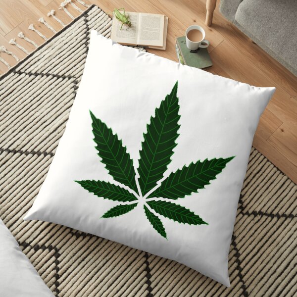 Pro Marijuana Leaf Floor Pillow