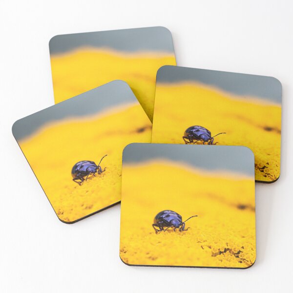Item preview, Blue bug in yellow designed and sold by Annika Westgeest.
