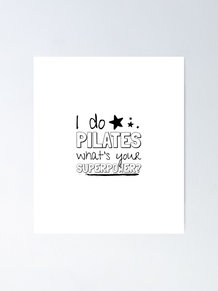 Pilates workout, Pilates quote, Pilates gifts, Pilates helps Sticker for  Sale by cyhdesign