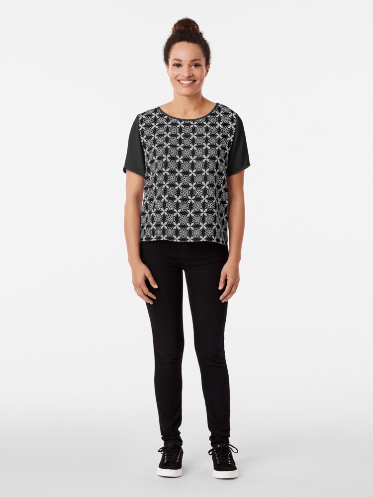 Alternate view of Royal Queen Flowers Chiffon Top