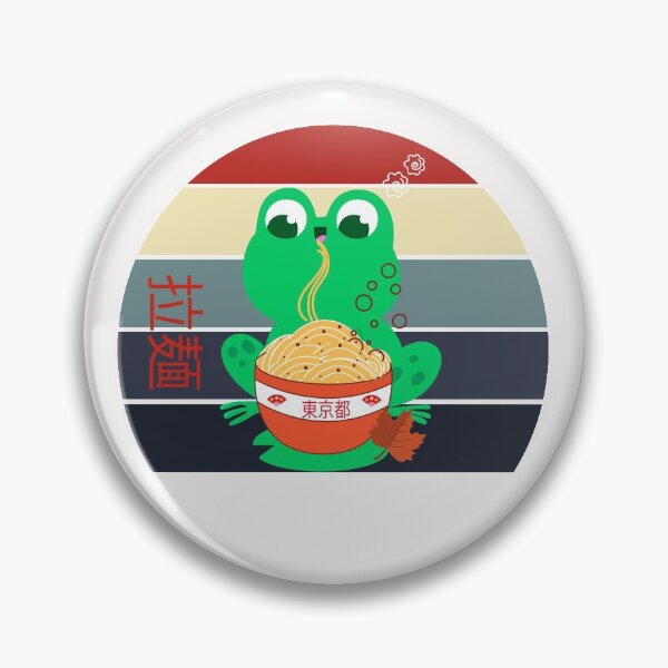 Item preview, Frog,Leaves Ramen, Funny Croaker Vintage Design Gift For Caecilian Lover Boyfriend designed and sold by Rassitni.