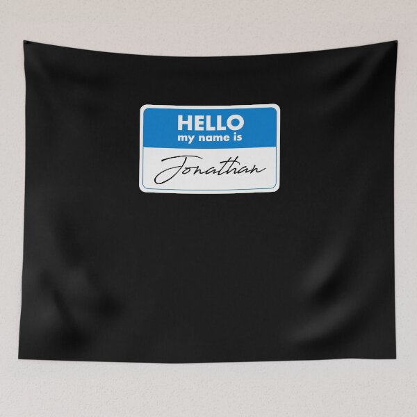 Item preview, Hello My Name Is Jonathan Name Tag Gift designed and sold by SuperFreshArt.