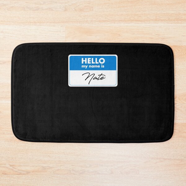 Item preview, Hello My Name Is Nate Name Tag Gift designed and sold by SuperFreshArt.