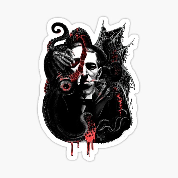 Lovecraft Fanart Sticker For Sale By Juliaart Af Redbubble 9470