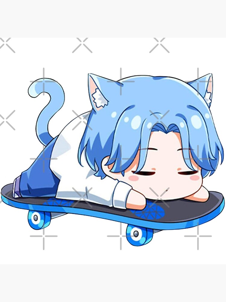 Langa Nyan 2 - SK8 the INFINITY - Langa Hasegawa Sticker for Sale by  Anime-Express