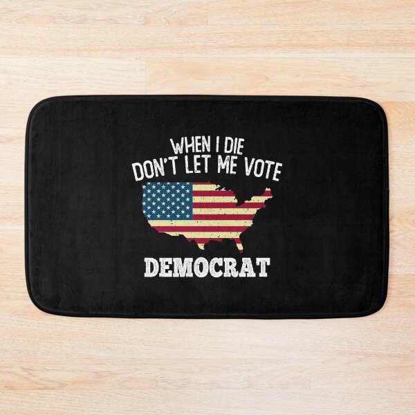 Item preview, when i die dont let me vote democrat, anti democrat shirt, anti democrat meme, vote republican shirt designed and sold by T-DESIGNEDZ.
