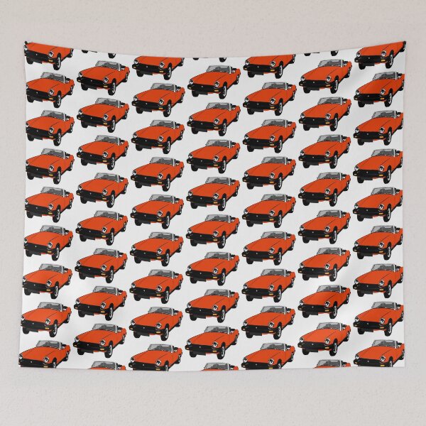 Item preview, MG Midget Rubber Bumper, orange sports car designed and sold by Showcase Classic & Sports Car.