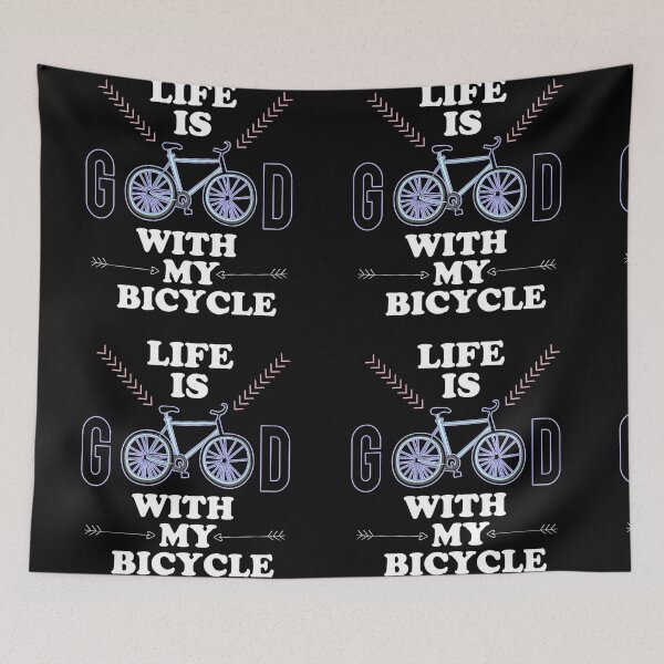 Item preview, Life is good with my bicycle designed and sold by Drawourdestiny ..