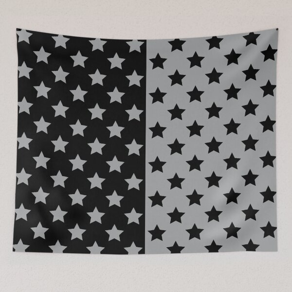 Item preview, Black & Gray Crazy Stars designed and sold by OddPop.