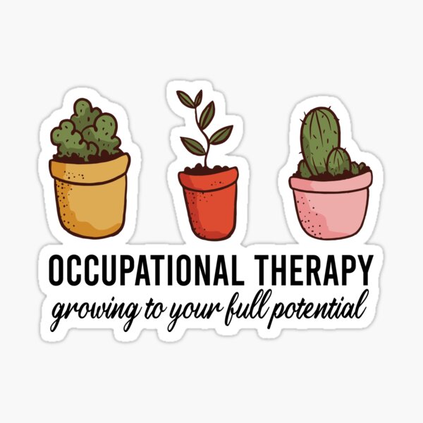 Occupational Therapy, Occupational Therapist, OT, Plant Icon Sticker