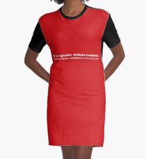 Agnostic, Dyslexic, Insomniac Graphic T-Shirt Dress