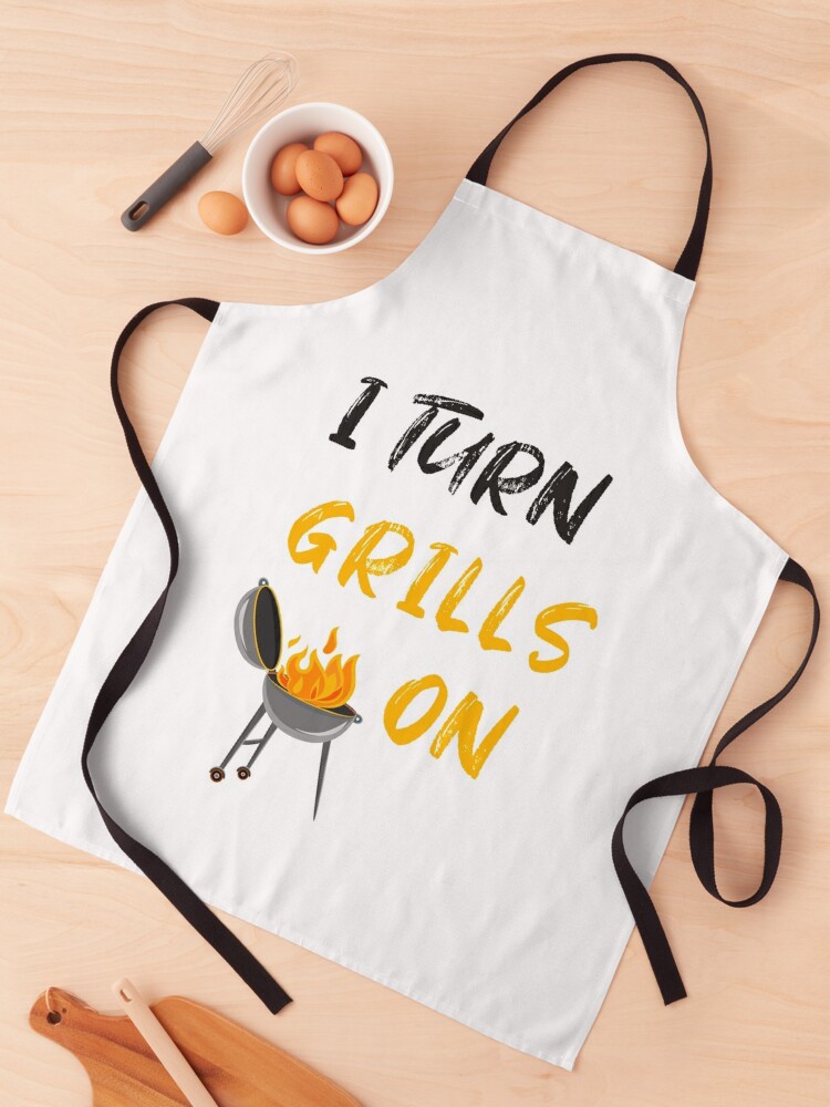 Funny Father Day Grill Gift BBQ Grilling Apron for Men With 