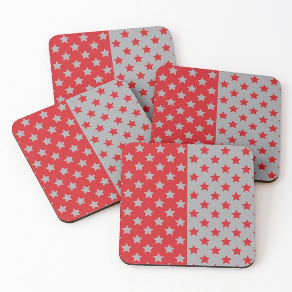 Item preview, Red & Gray Crazy Stars designed and sold by OddPop.