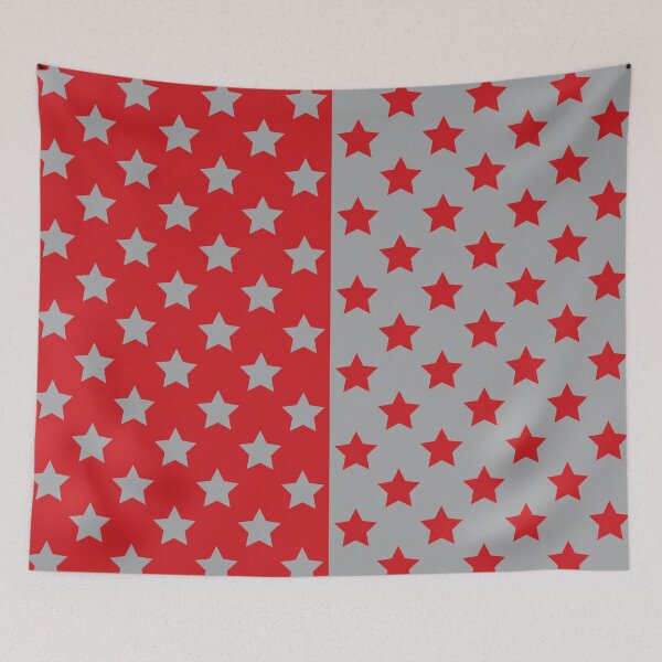 Item preview, Red & Gray Crazy Stars designed and sold by OddPop.