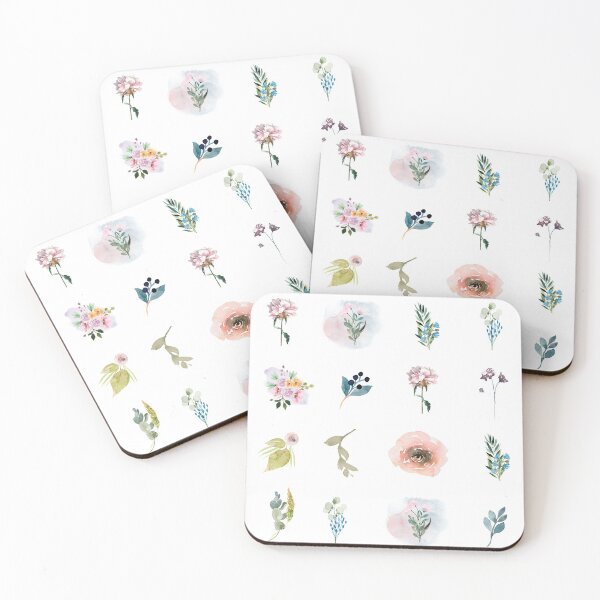 Item preview, Bujo Watercolor Floral Elements Pack of 20 designed and sold by hashnan21.