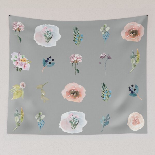 Item preview, Bujo Watercolor Floral Elements Pack of 20 designed and sold by hashnan21.