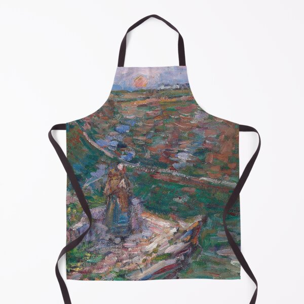 Artikelvorschau, woman on a cliff top - john peter russell breton entworfen und verkauft von Vintage Designs +.