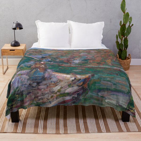 Item preview, woman on a cliff top - john peter russell breton designed and sold by Vintage Designs +.